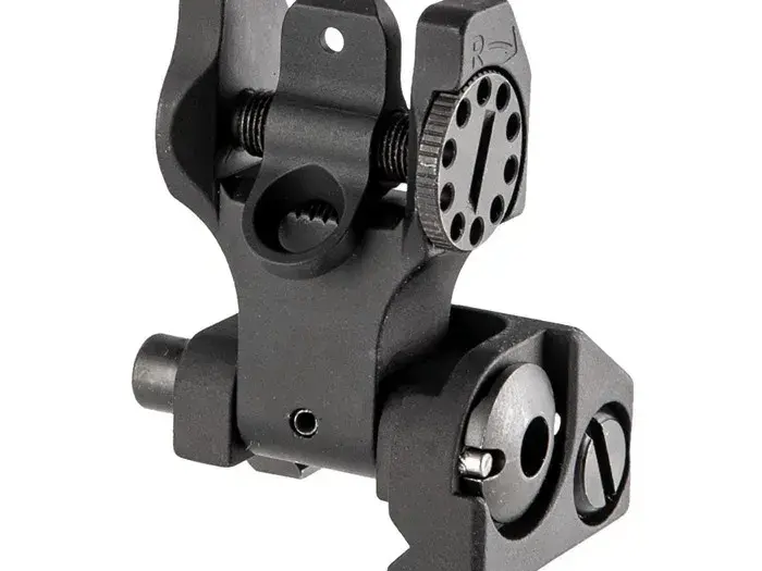 AR-15  Flip-Up Adjustable Rear Sight Black - photo 5
