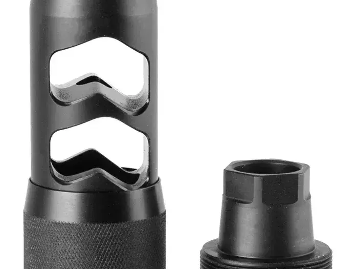6mm HELLFIRE 2P (22-6mm) Muzzle Brake, Black - photo 2