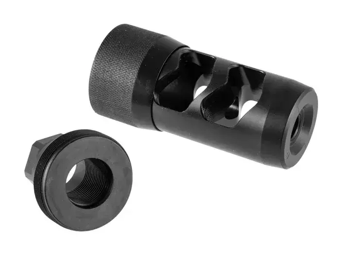 6mm HELLFIRE 2P (22-6mm) Muzzle Brake, Black - photo 3
