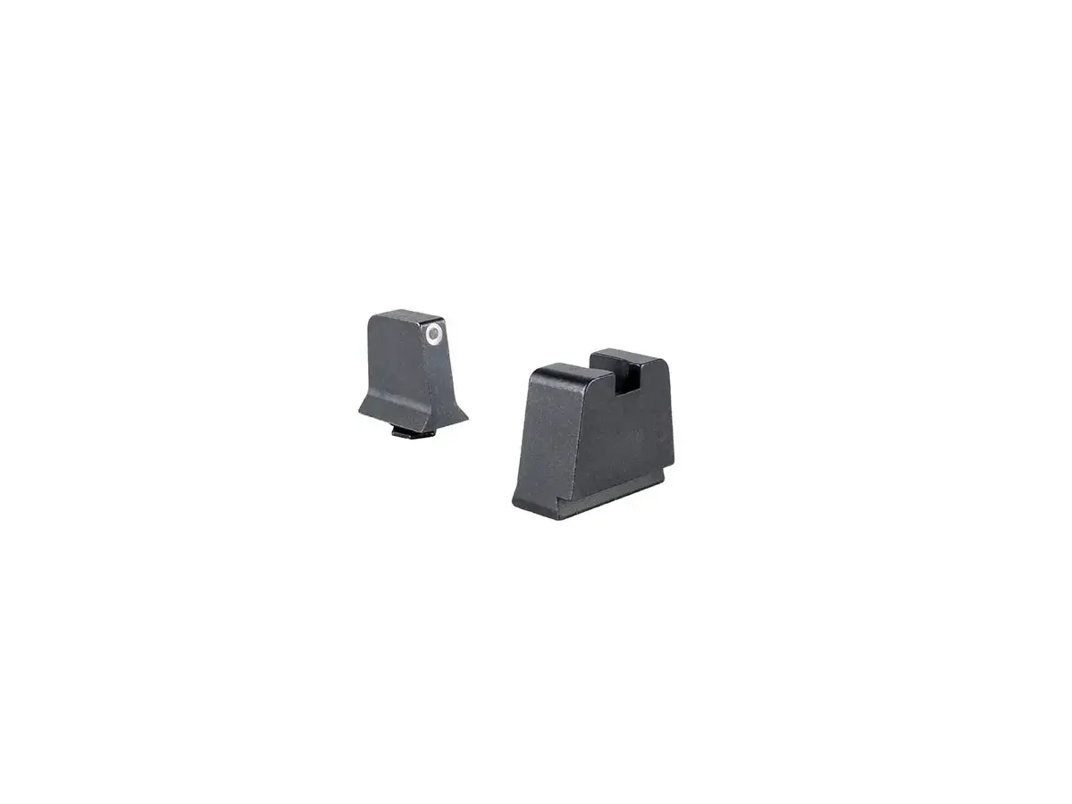 Suppressor/Optic Height Sight Set White/Black Slim Glocks - photo 3