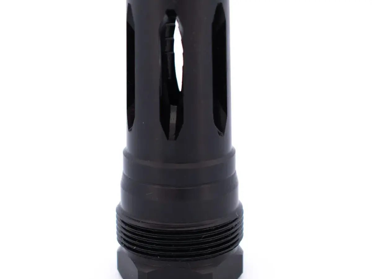 R2 Flash Hider 1/2-28 Threads Square Shoulder Black Nitride - photo 3