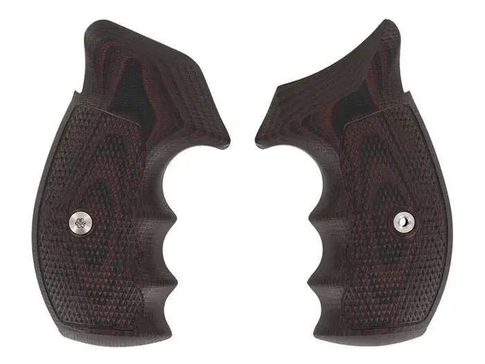 S&W K/L Frame Tac Diamond, Round Butt, Black Cherry
