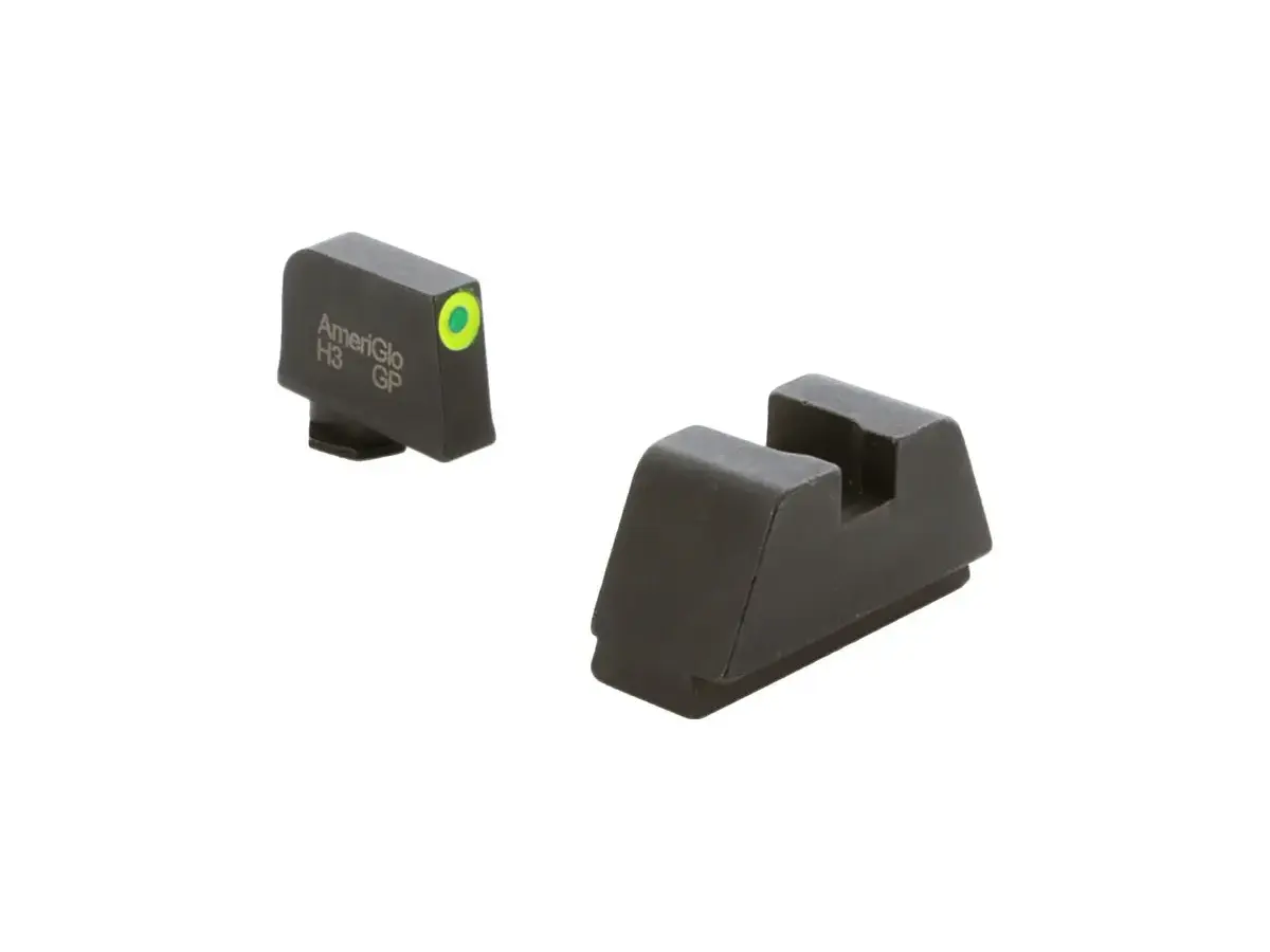 XL Opt Comp Sights Trit/LumiGreen OL .315"F/.394"R for Glock - photo 3