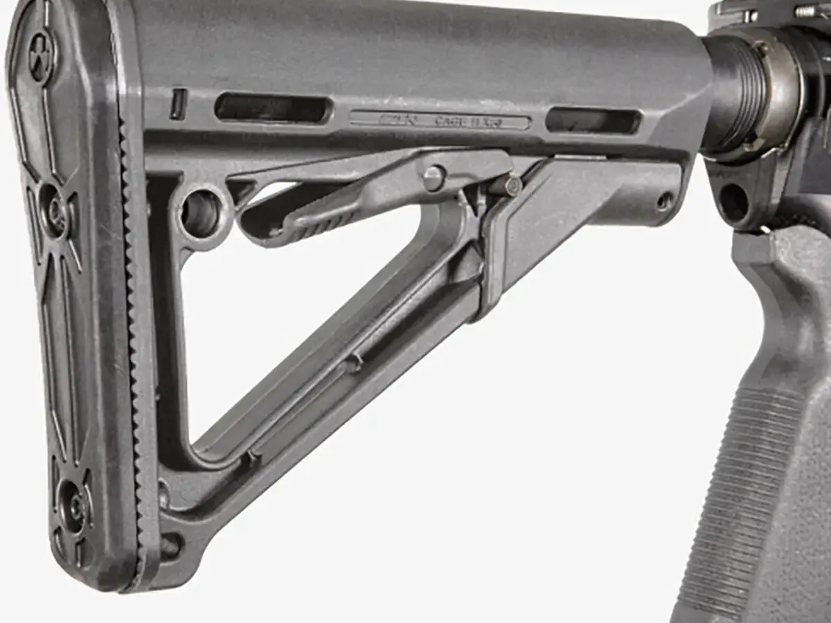 CTR Collapsible Mil-Spec Carbine Stock for AR-15 Gray - photo 4