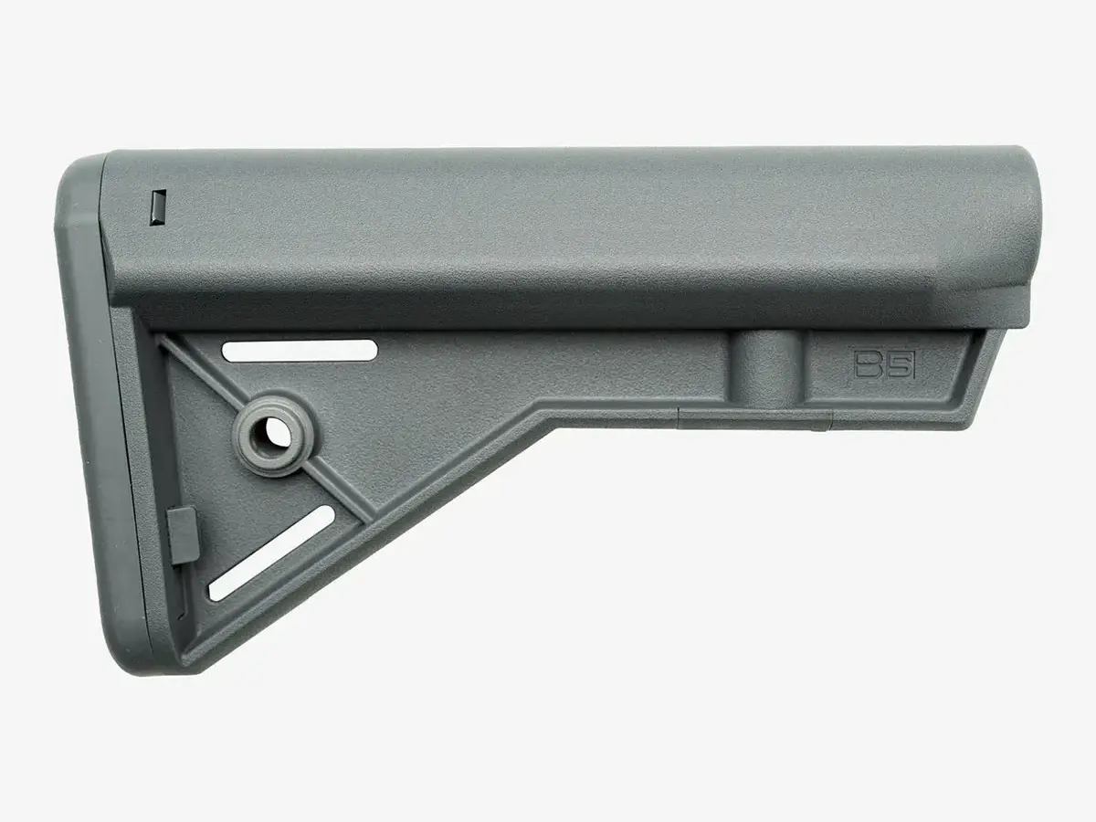 AR-15 Bravo Stock Mil-Spec Fixed Gray