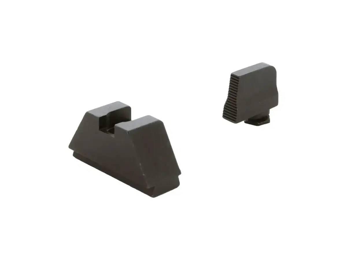 2XL Optic Comp Sights Serrated Front .350"F/.429"R for Glock