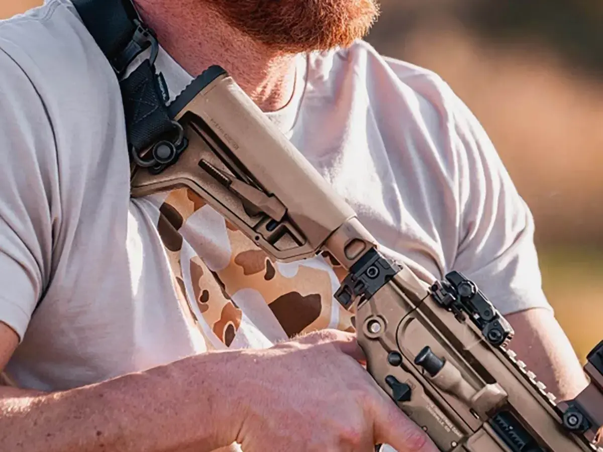 MOE SL-M Collapsible Mil-Spec Carbine Stock for AR-15 FDE - photo 3