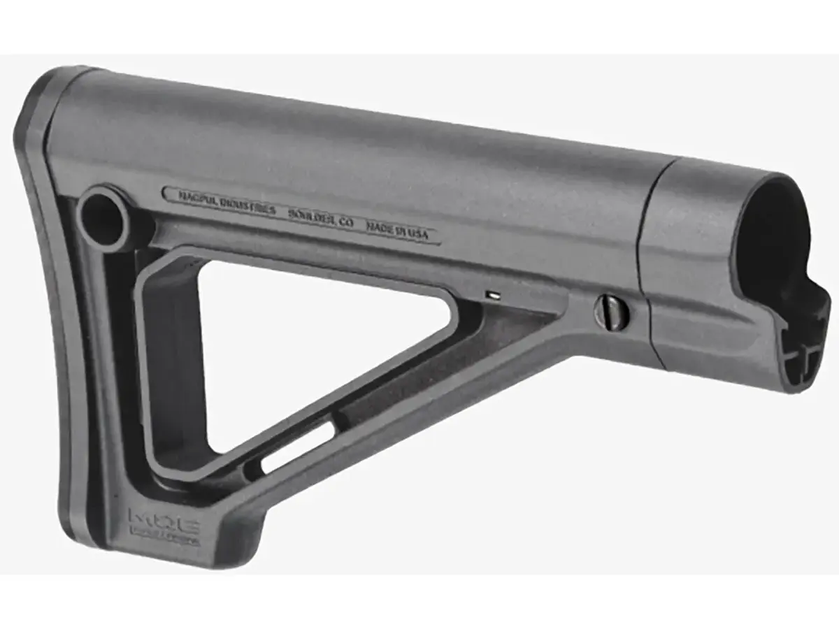 MOE Fixed Mil-Spec Carbine Stock for AR-15 Gray