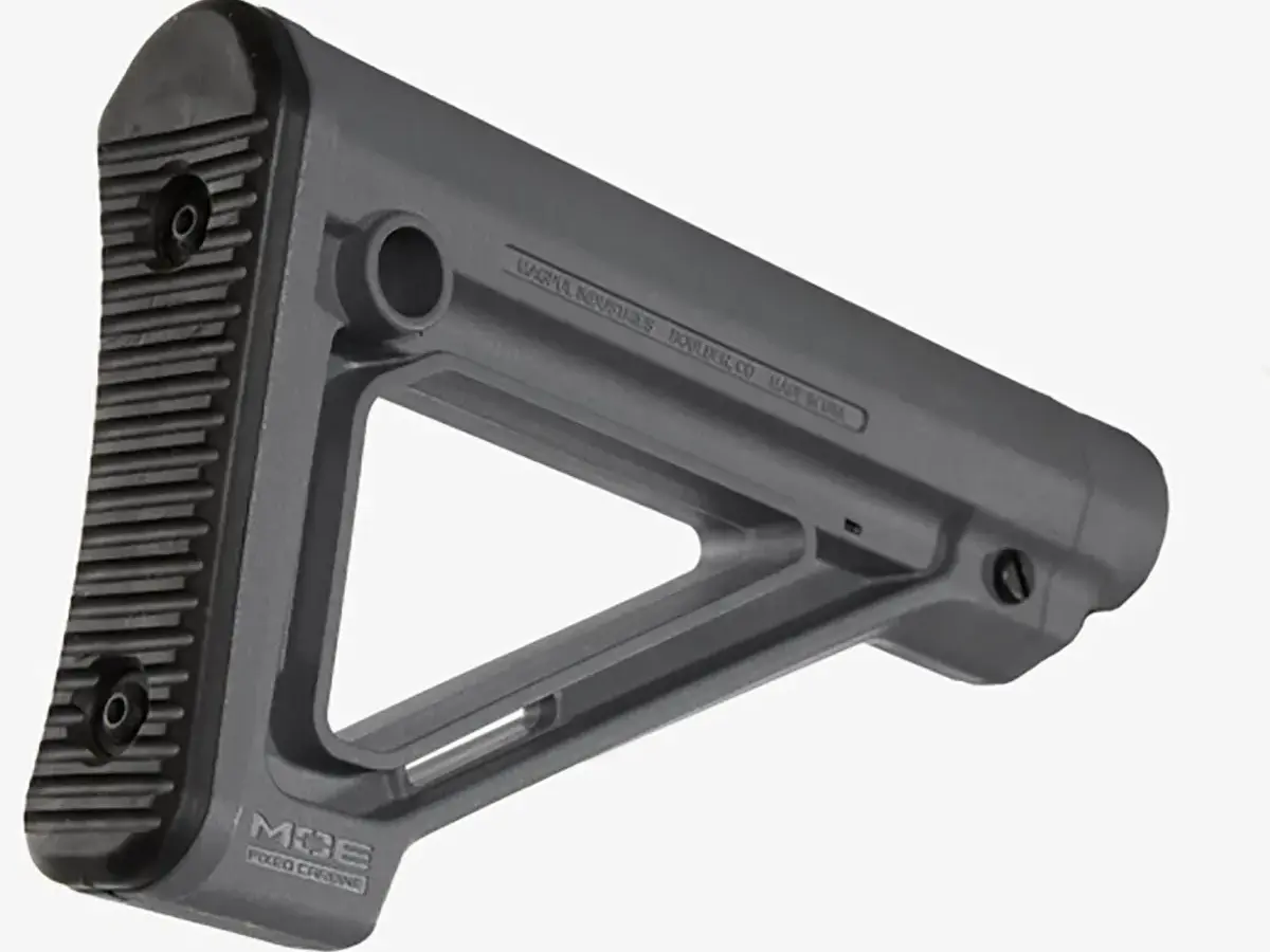 MOE Fixed Mil-Spec Carbine Stock for AR-15 Gray - photo 3