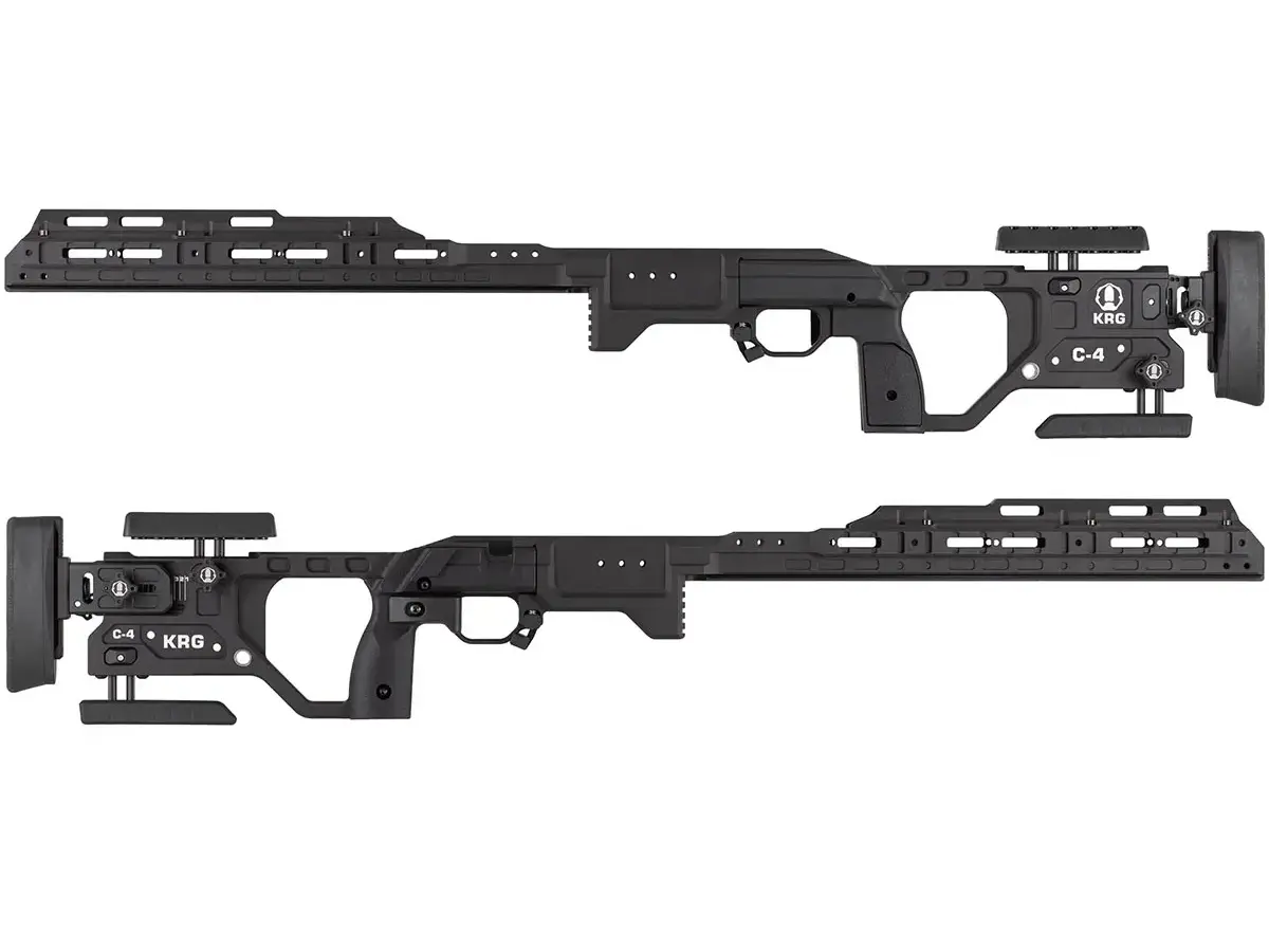 C-4 Chassis Rem700 SA w/Opt Inlet Shroud/ThumbGrip/Enh Cheek