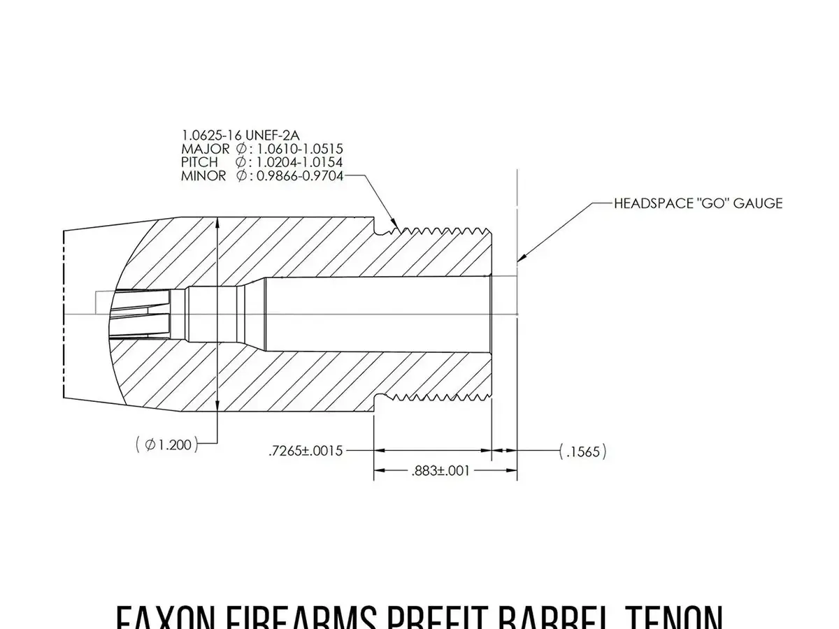 Faxon Firearms FX7 308 Winchester 18" Barreled Bolt Action Receiver Gunner - photo 2
