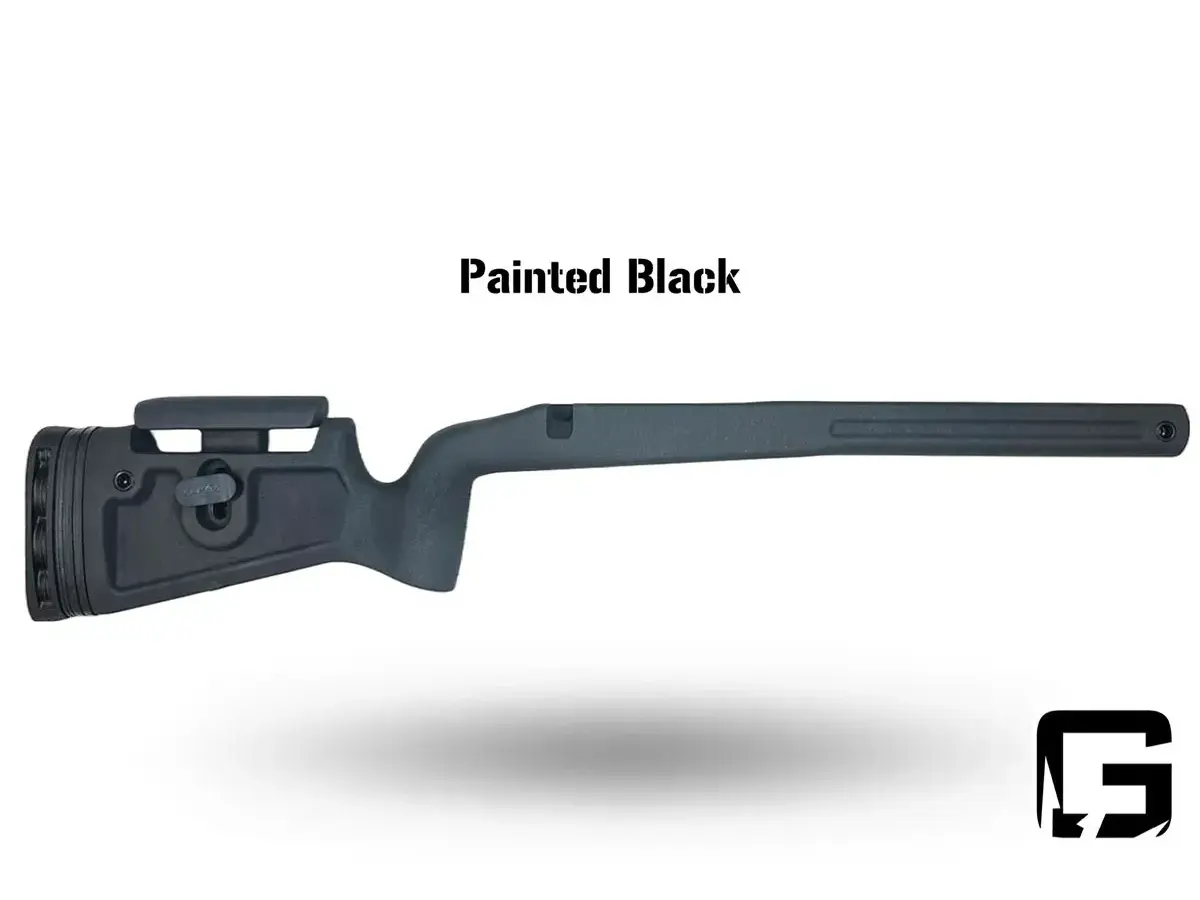 Phoenix 2 Long Action Right Hand Rifle Stock Painted Black