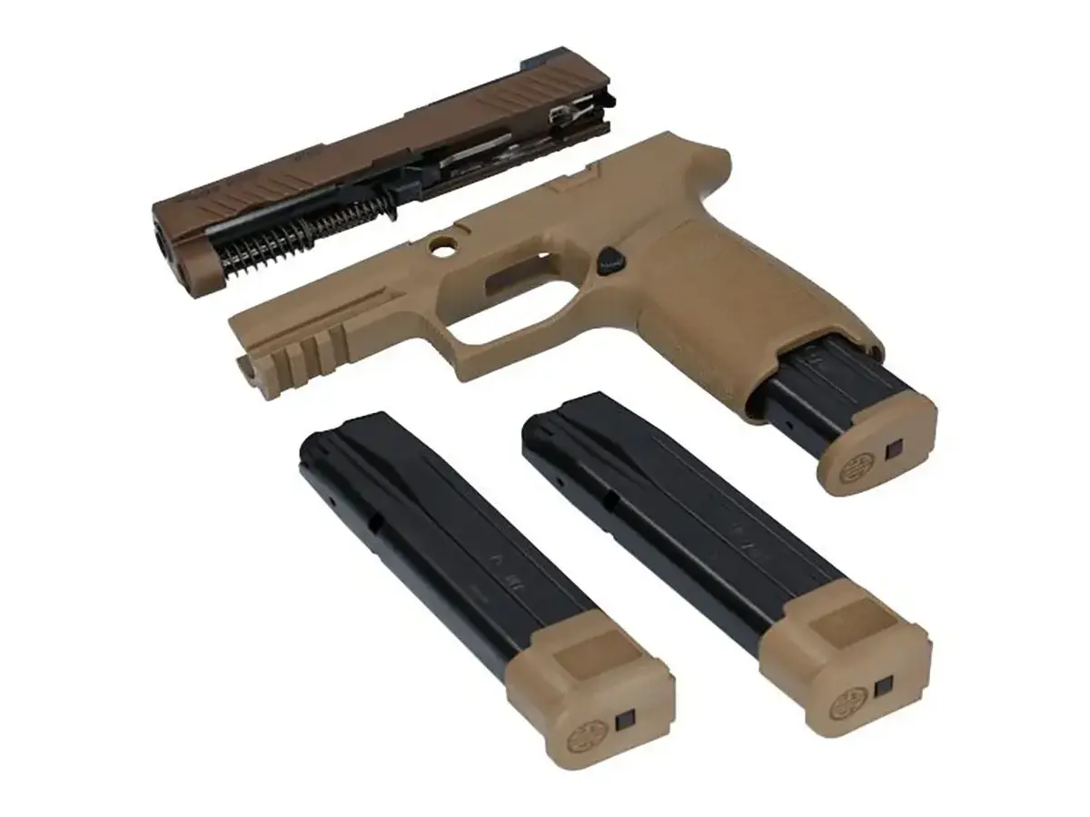 X-Change Kit P320C-M18 3.9" 9mmLuger (1)17Rd(2)21Rd Mag Coy - photo 3