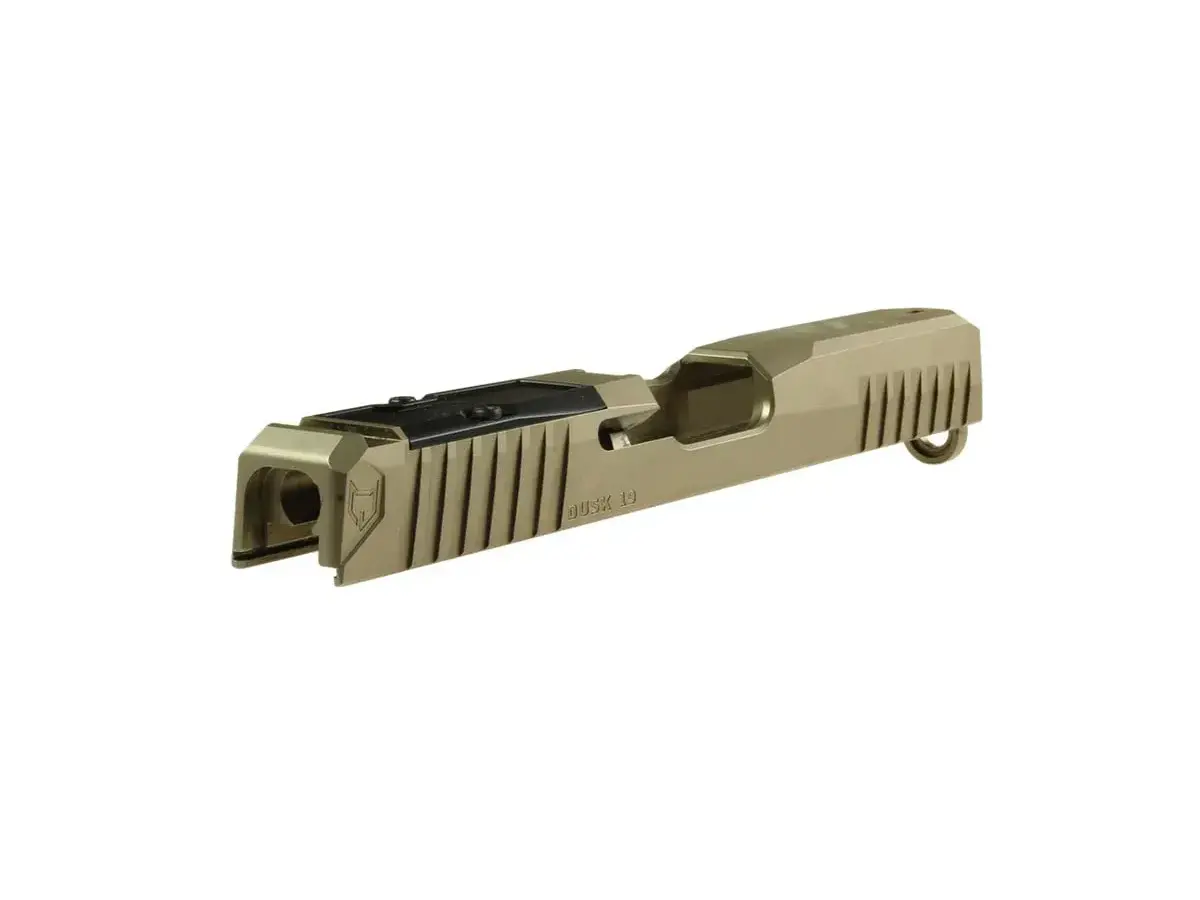 Dusk G19 GEN3 9mm Luger RMR Cut Stripped Slide FDE