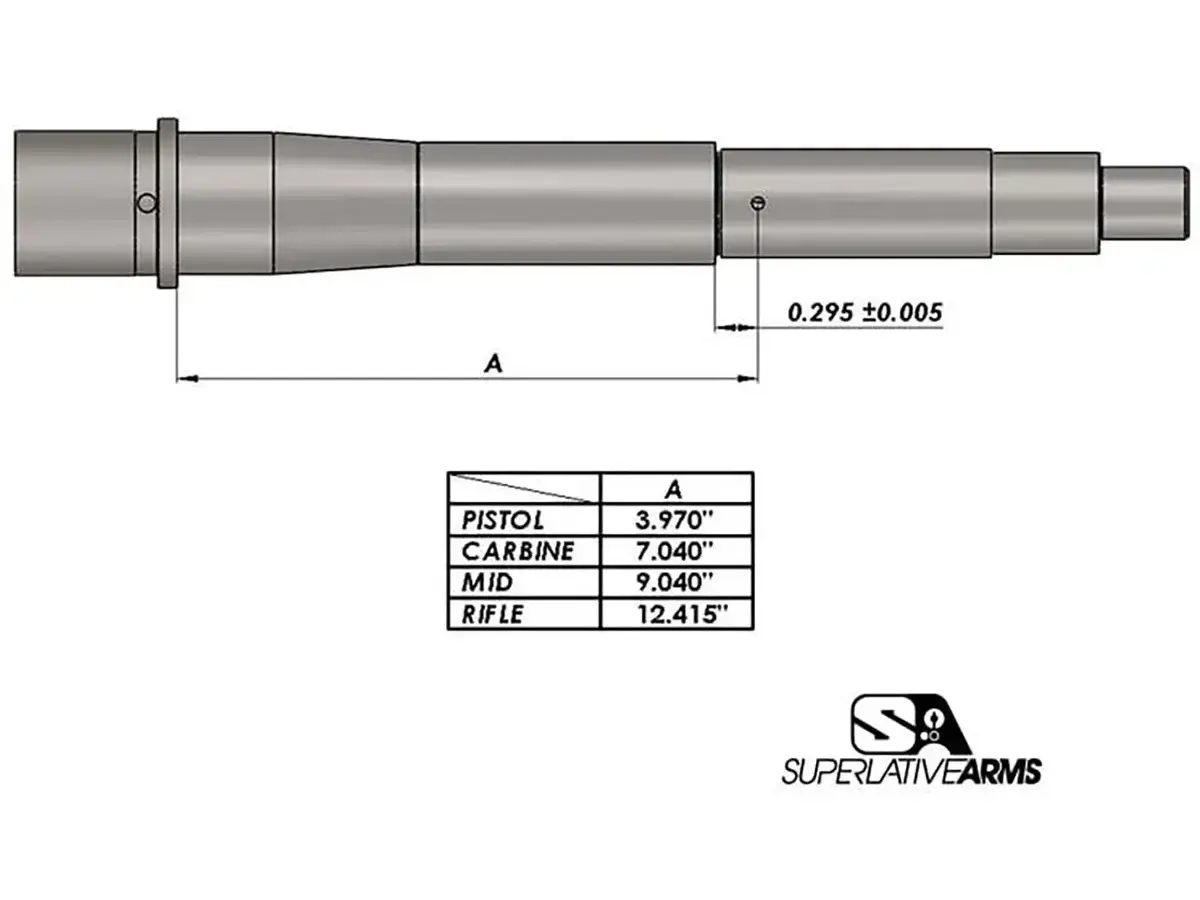 AR-15 Adj Piston System W/ClampOn .750" Gas Block Rifle LH - photo 3