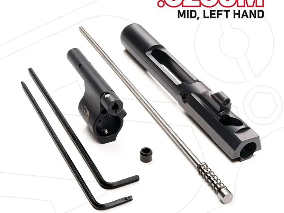 AR-15 Adj Piston System W/Solid .625" Gas Block Midlength LH - photo 6