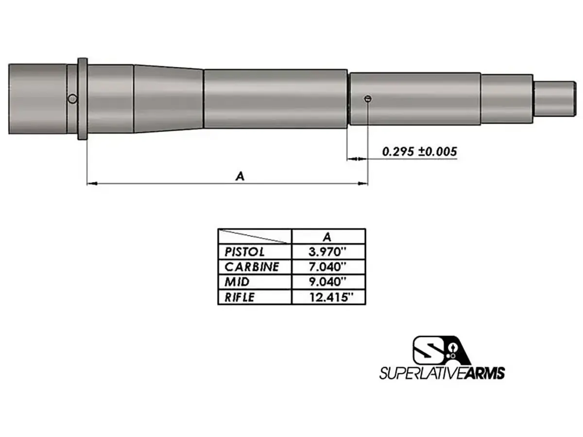 AR-15 Adj Piston System W/Solid .750" Gas Block Rifle RH - photo 4