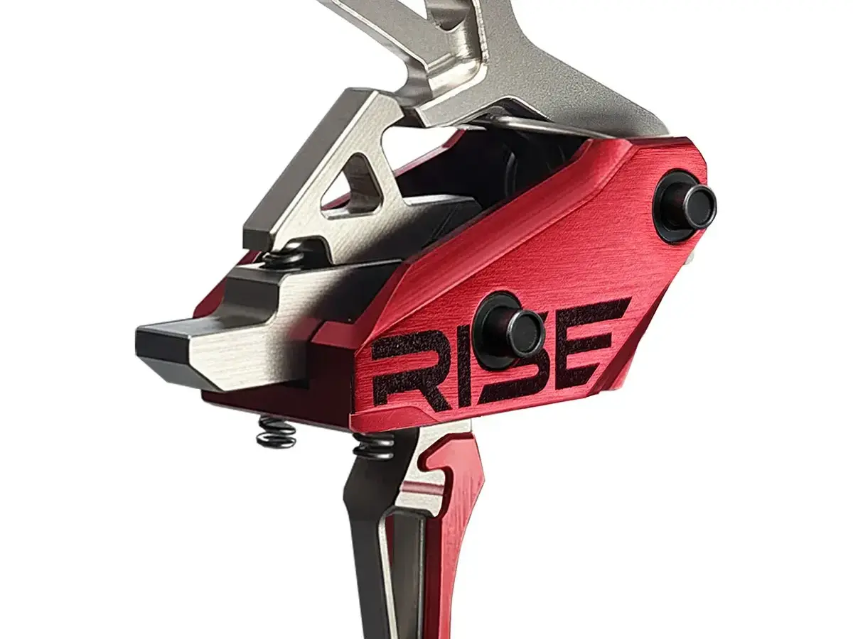 Rev 535 Slide-and-Snap AR Trigger Silver/Red - photo 2