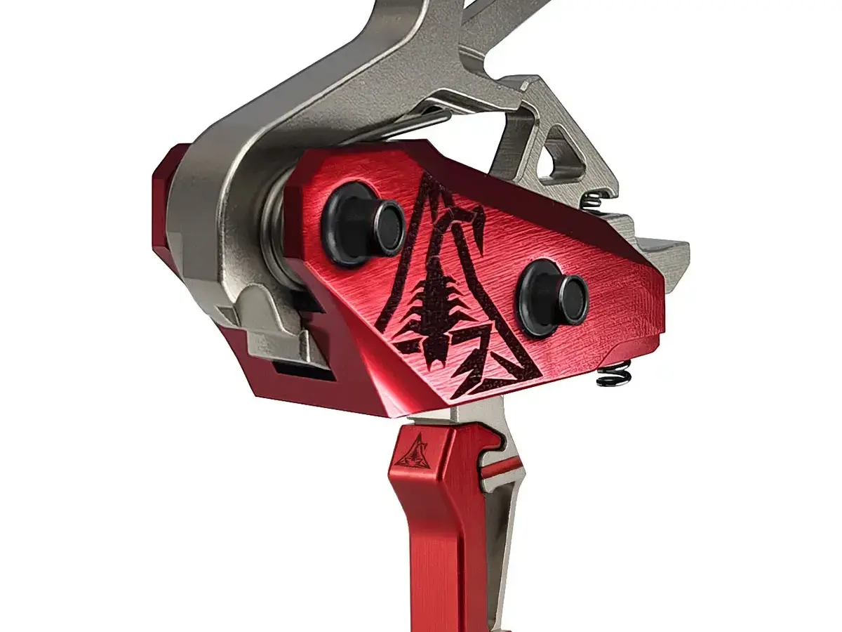 Rev 535 Slide-and-Snap AR Trigger Silver/Red - photo 5