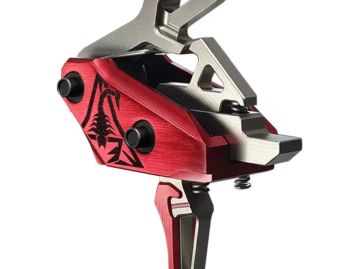 Rev 535 Slide-and-Snap AR Trigger Silver/Red - photo 6