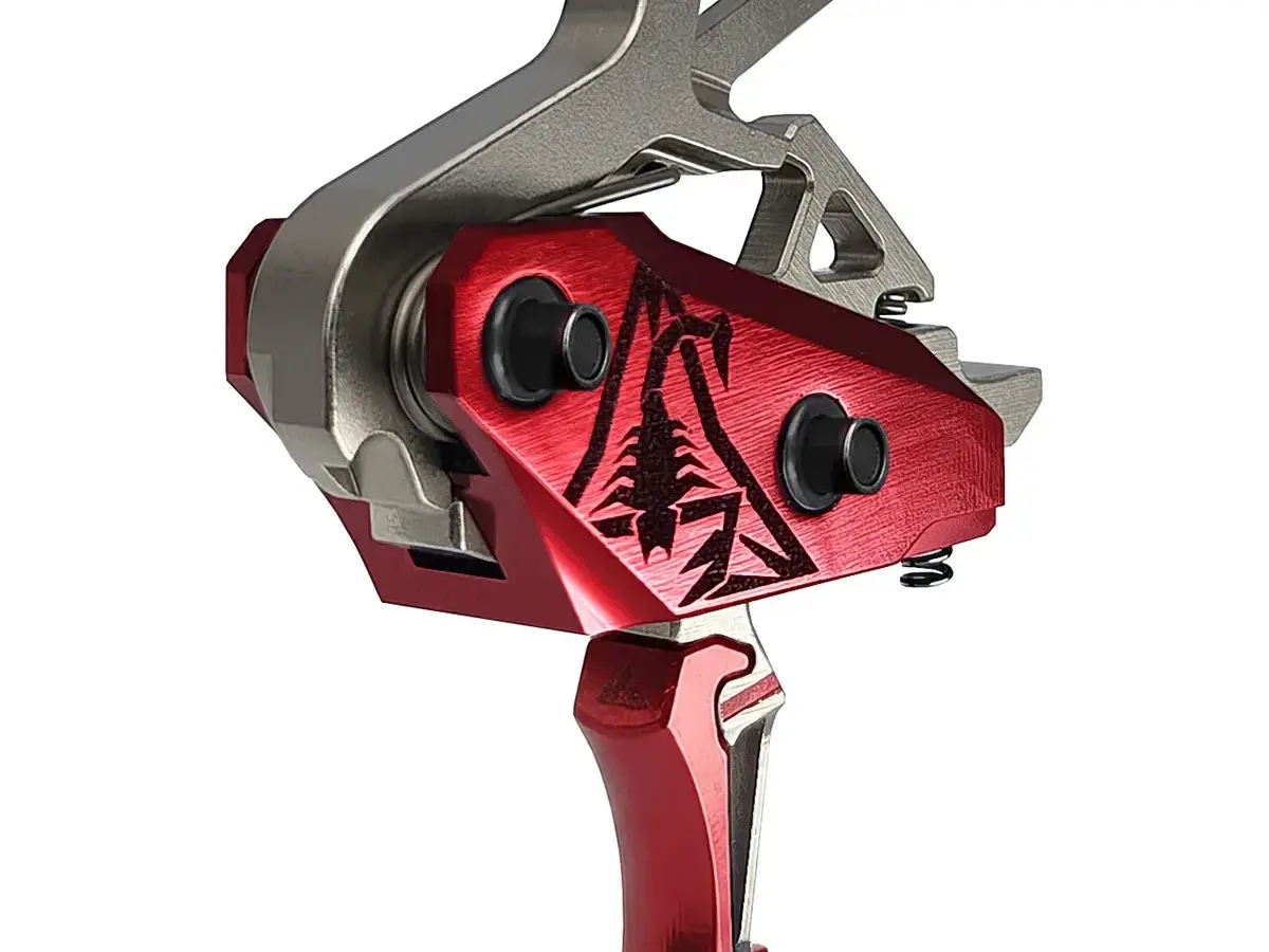 Rev 535 Slide-and-Snap AR Trigger Silver/Red - photo 7