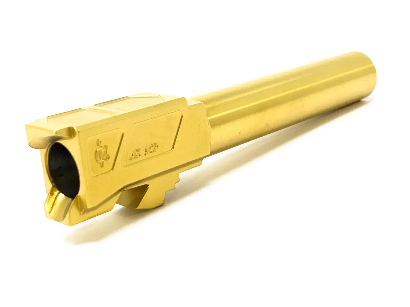 Match Grade Crowned Barrel For Glock 21 45 ACP TiN - photo 2