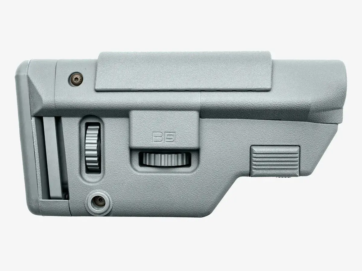 AR-15 Precision Stock Collapsible Gray- Long