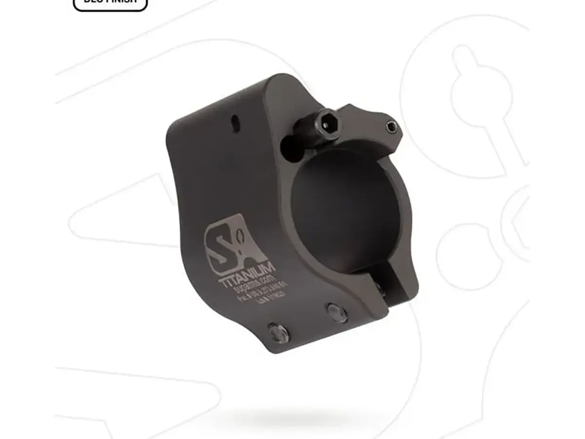 AR-15 Clamp On Titanium Adjustable Gas Block .936" Black - photo 4