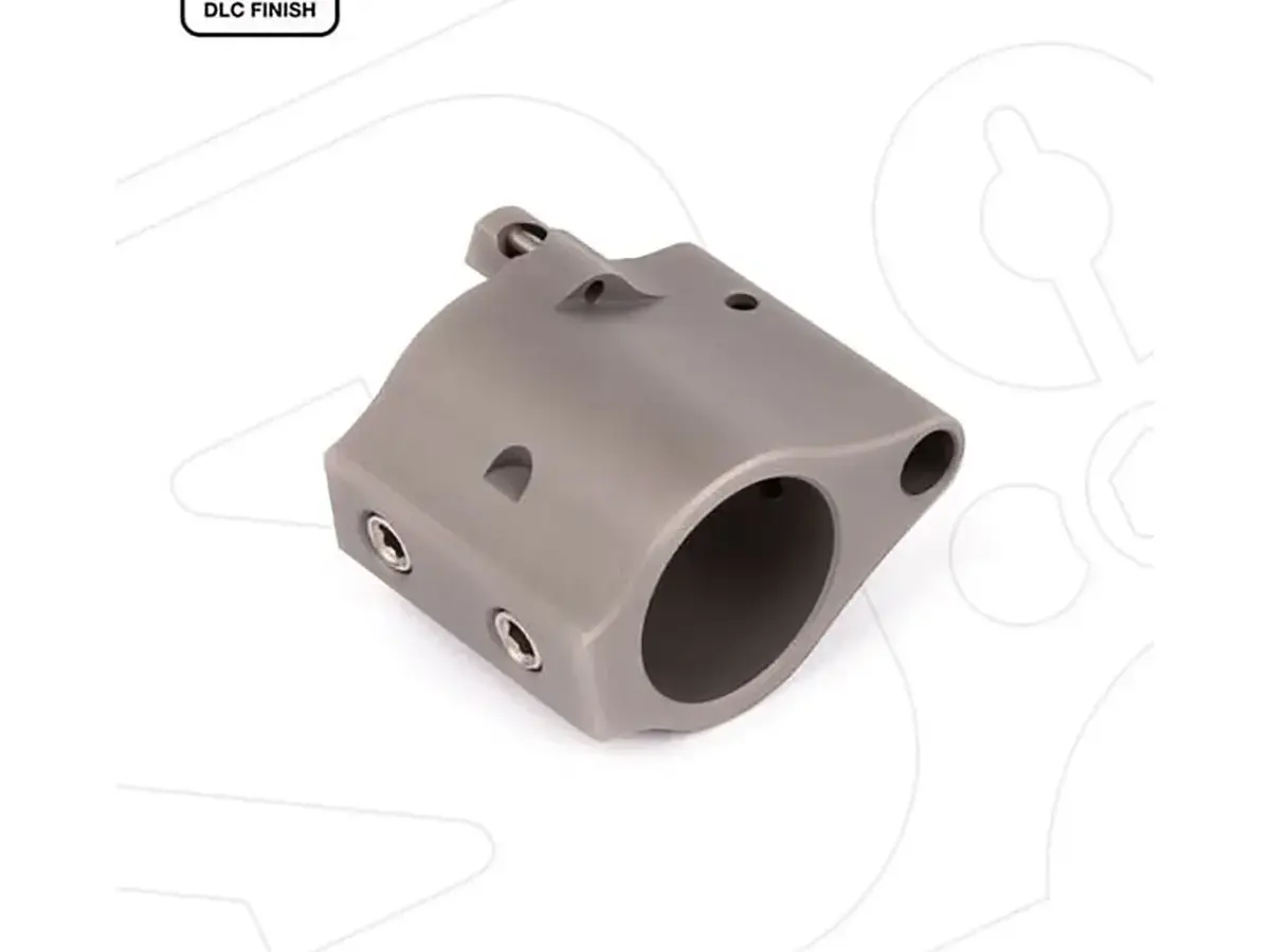 AR-15 Solid Titanium Adjustable Gas Block .875" Gray - photo 3