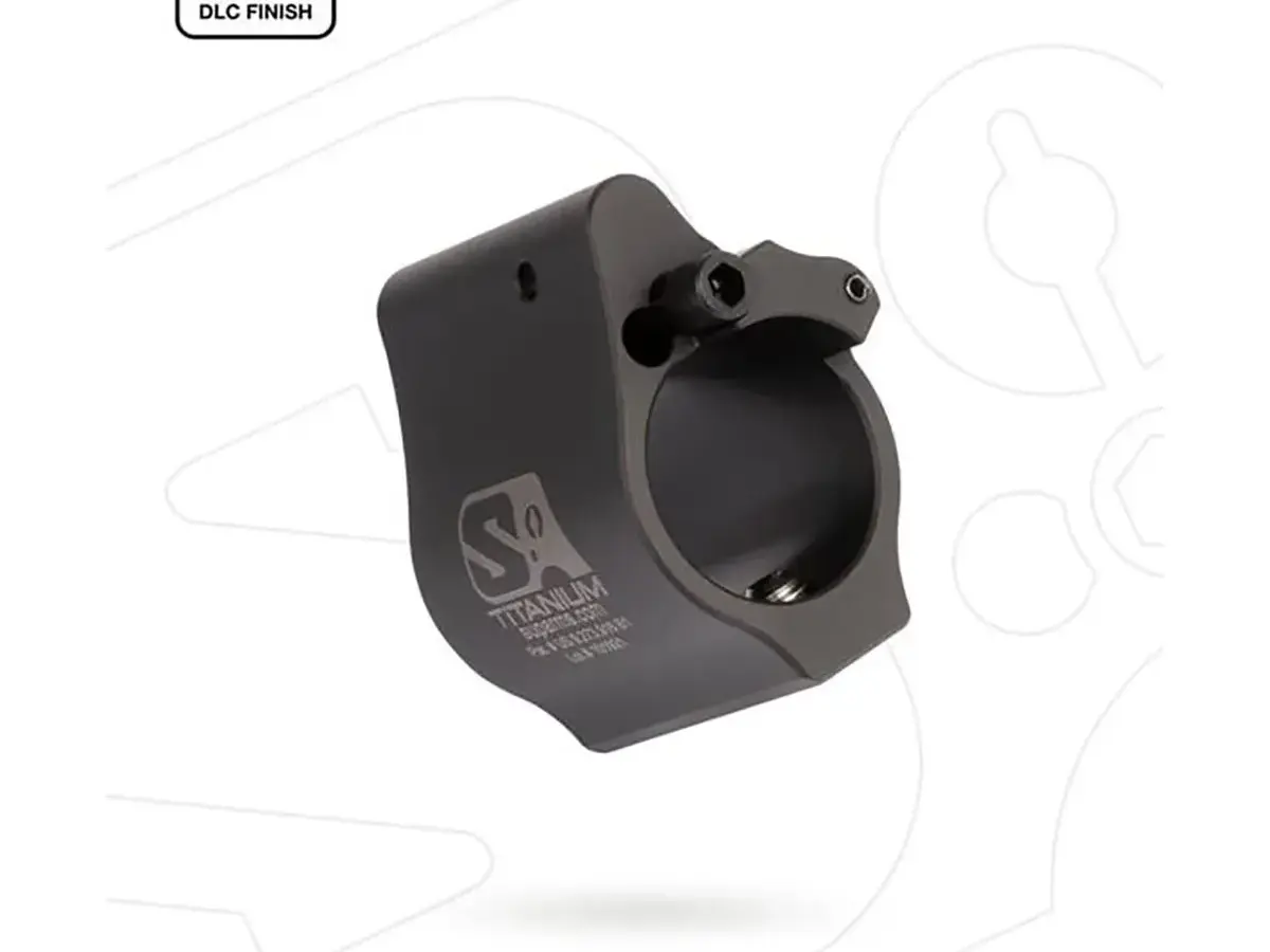 AR-15 Solid Titanium Adjustable Gas Block .936" Black - photo 2