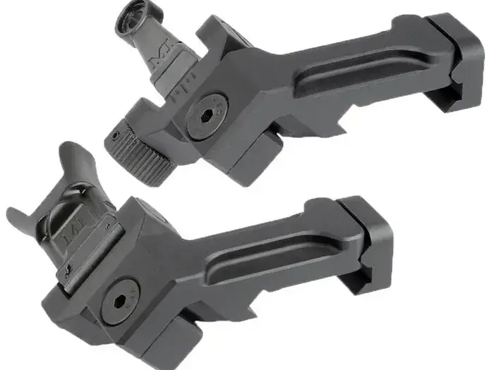 AR-15 Combat Rifle Offset Sight Set Black