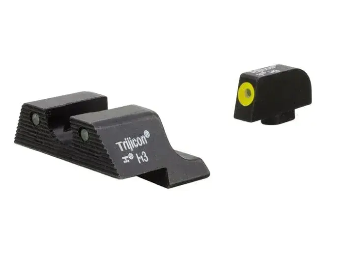 HD XR Night Sight Set-Glock~ 17,19,22,26,32,37 Yellow Frnt