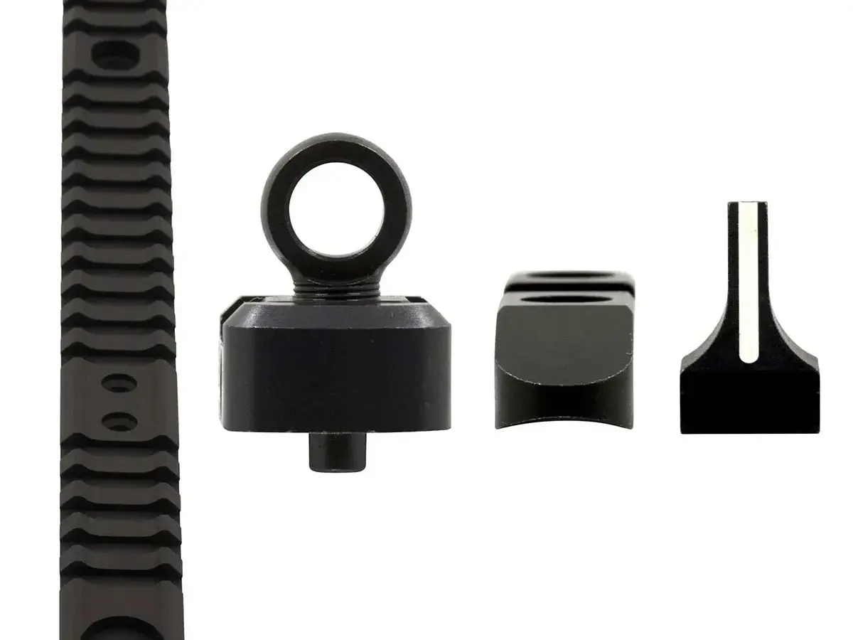 Optic Mounting Rail & Ghost Ring Sight Set For Rossi