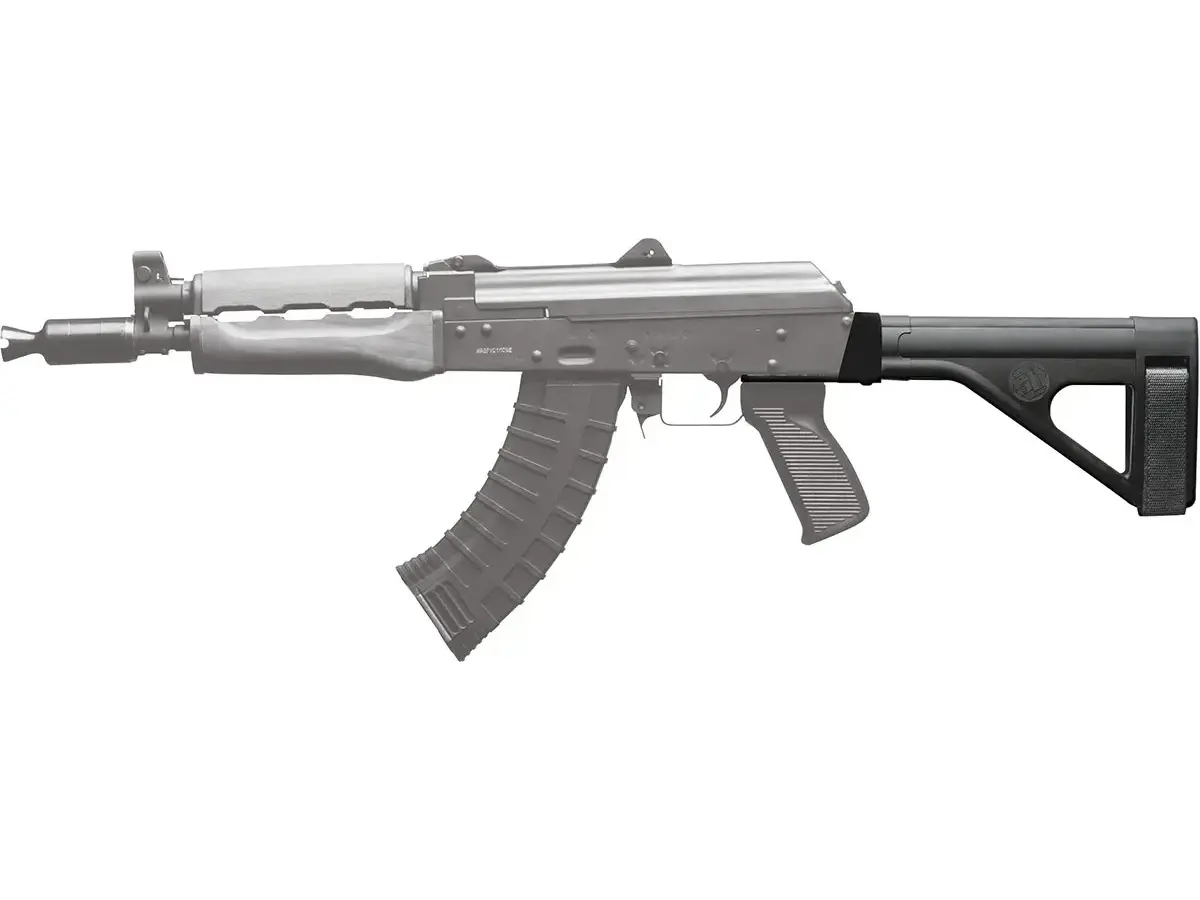 SOB-47 Fixed Pistol Stabilizing Brace for AK47/74 Black - photo 5