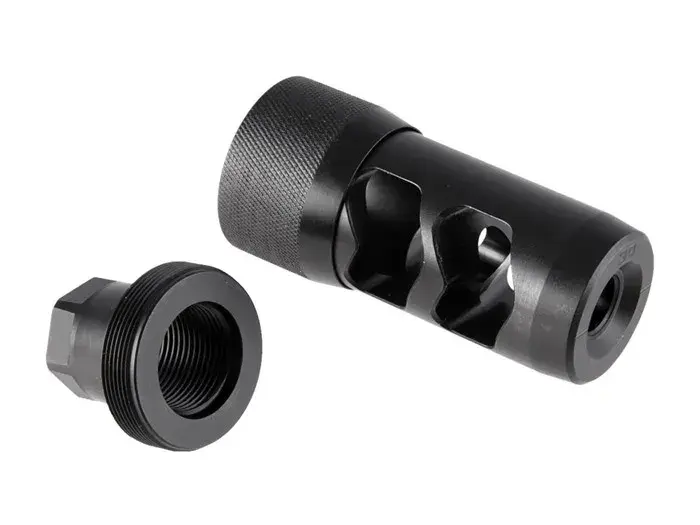 30 Caliber HELLFIRE 2P (6.5mm-30) Muzzle Brake, Black