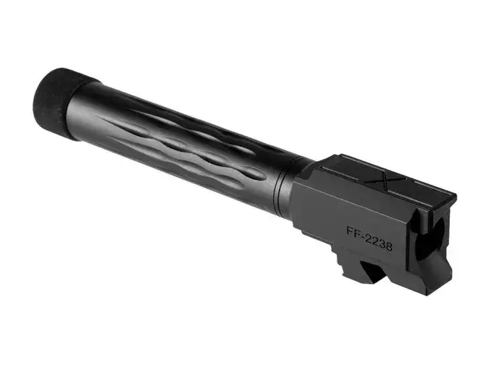 Match 9mm Threaded Flame BBL for Glock-19 Gen 1-4 Black - photo 3
