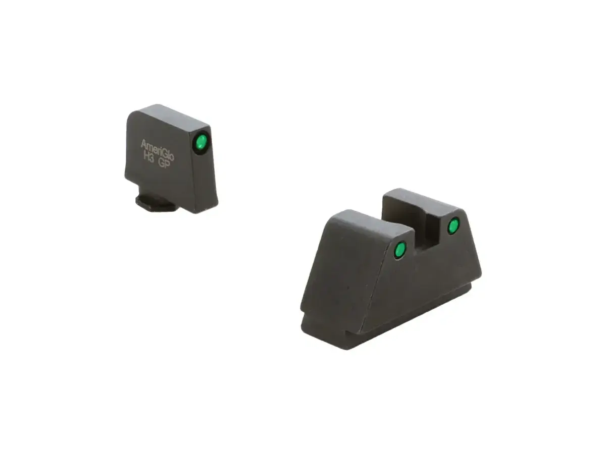 2XL Opt Comp 3Dot Sights Trit/Blk OL .350"F/.429"R for Glock - photo 2