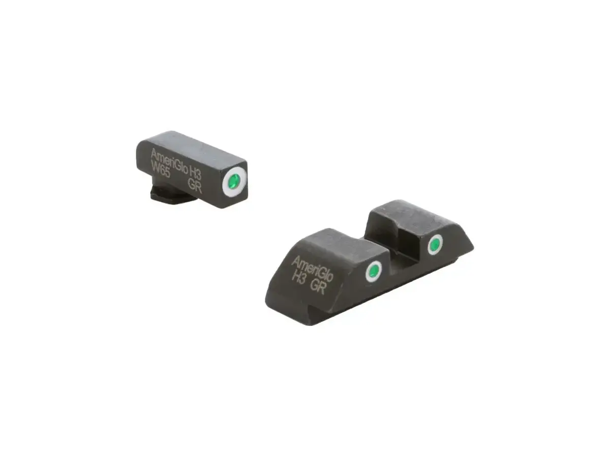 Classic Tritium Sight Set for Glock 19 & 23 9mm/.40 G5 Black