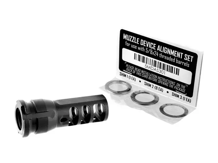 KeyMo Muzzle Brake 30 Caliber 5/8"x24 Threads Black - photo 3