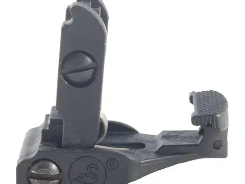 AR-15  Flip-Up Adjustable Low Profile Rear Sight  Black - photo 6