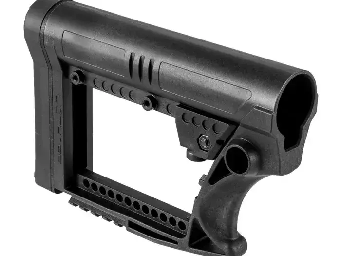AR-15 Skullation Stock Assembly Collapsible Carbine Black - photo 3