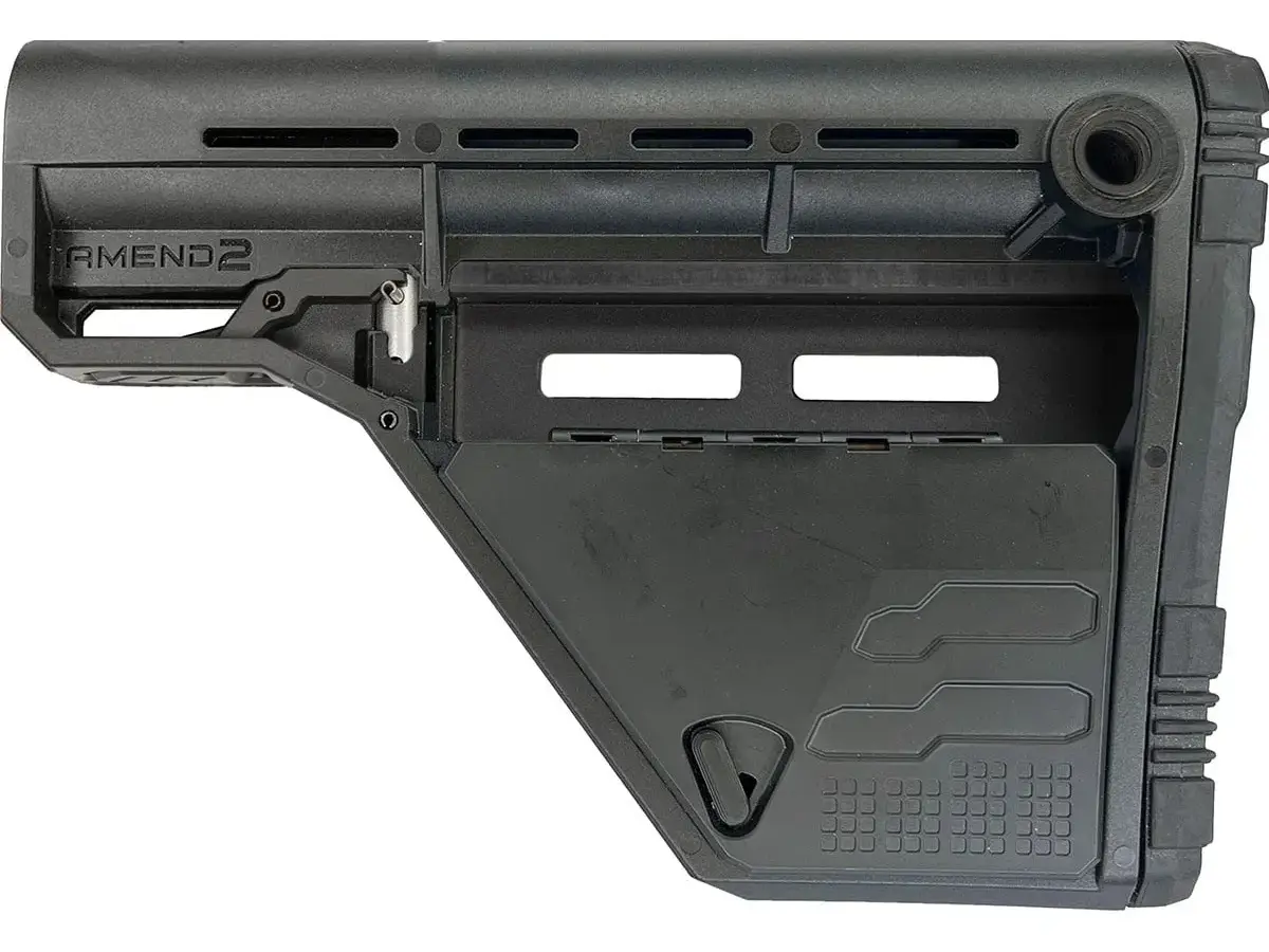 AMS Modular Lower Storage Model Mil-Spec Carbine Stock Black