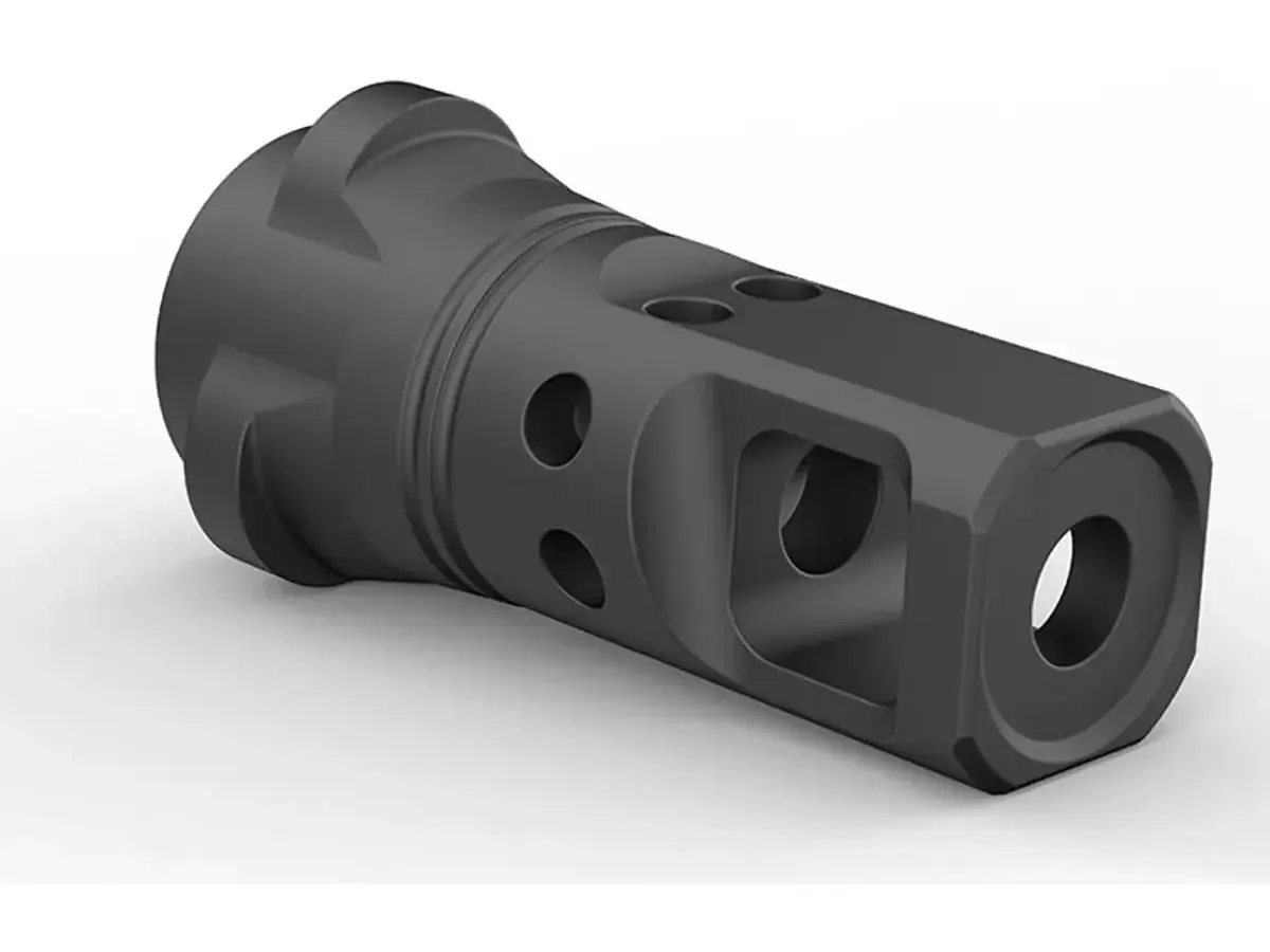Echo 9mm Single-Port Muzzle Brake for Breek-LOK 3QD 1/2x28" - photo 2