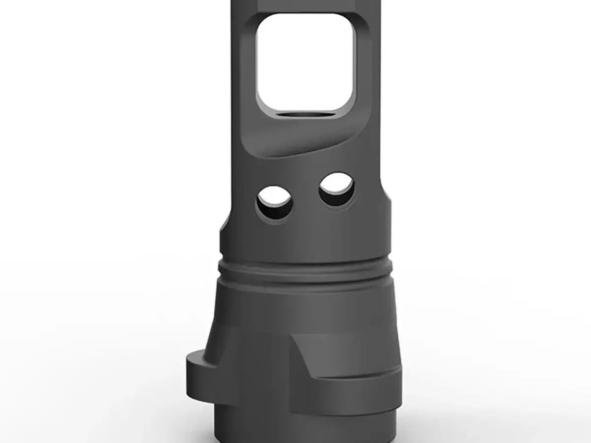 Echo 9mm Single-Port Muzzle Brake for Breek-LOK 3QD 1/2x28" - photo 3
