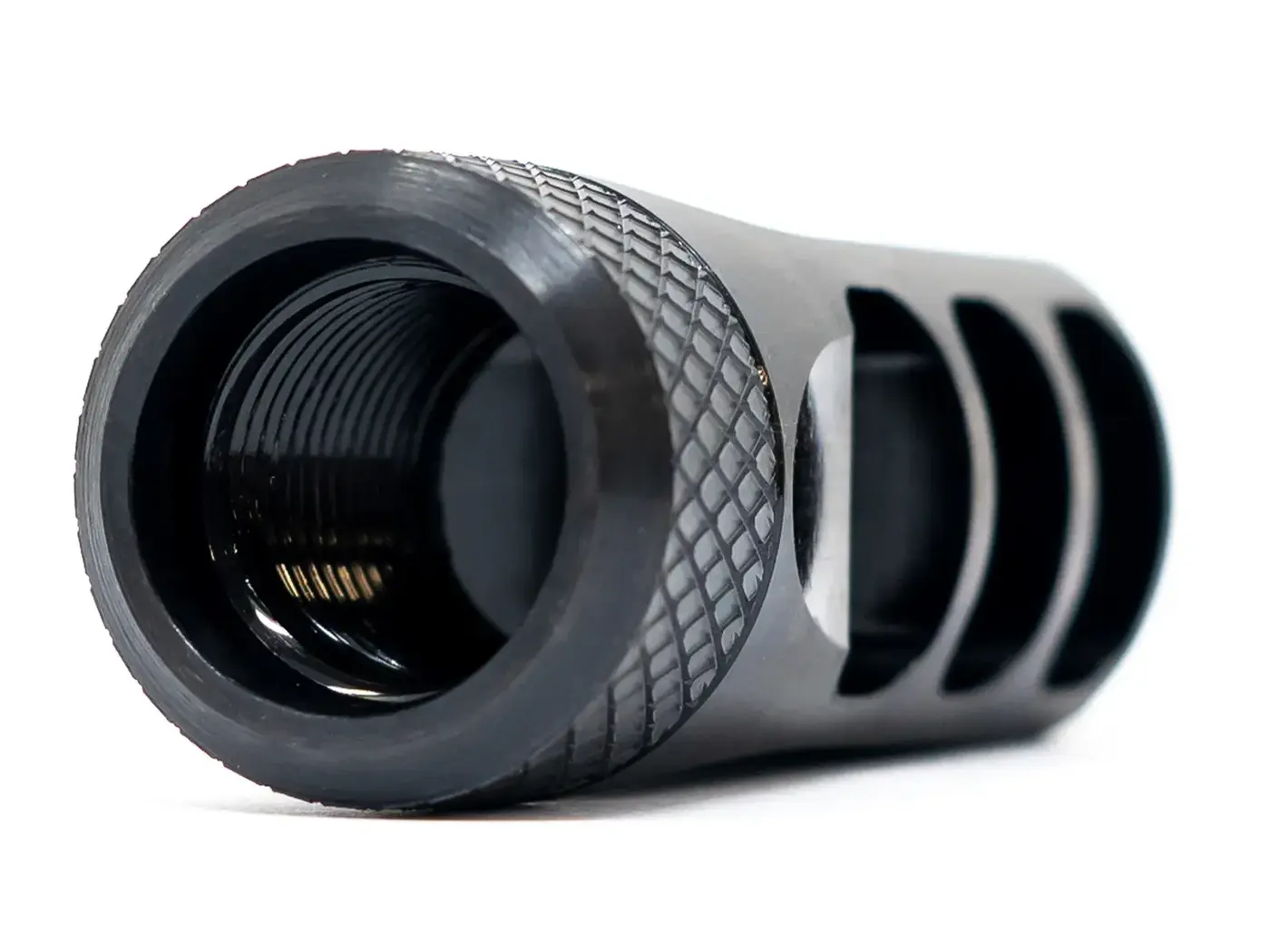 MuzzLok 8.6 Blackout 3-Port Muzzle Brake M18x1.5 Threads BLK - photo 4