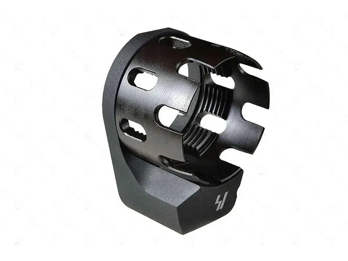 AR Receiver Enhanced Castle Nut With Ext QD Endplate Black