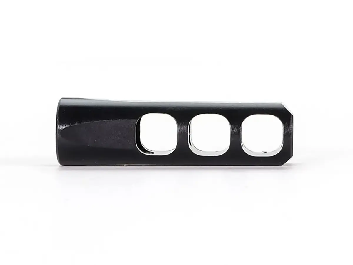 SLIM 5.56 NATO 3-Port Muzzle Brake .620 1/2"-28 Threads BLK - photo 2