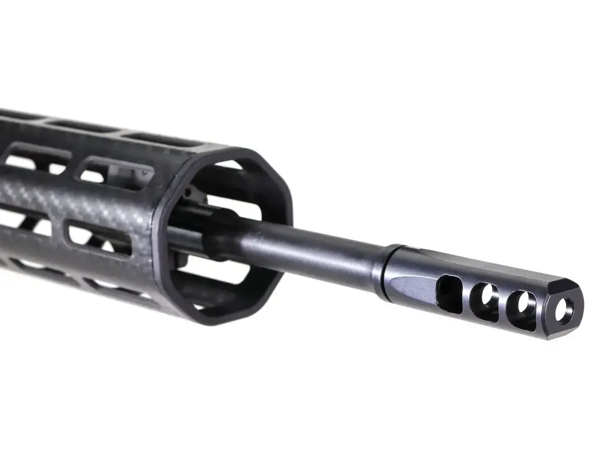 SLIM 5.56 NATO 3-Port Muzzle Brake .620 1/2"-28 Threads BLK - photo 3