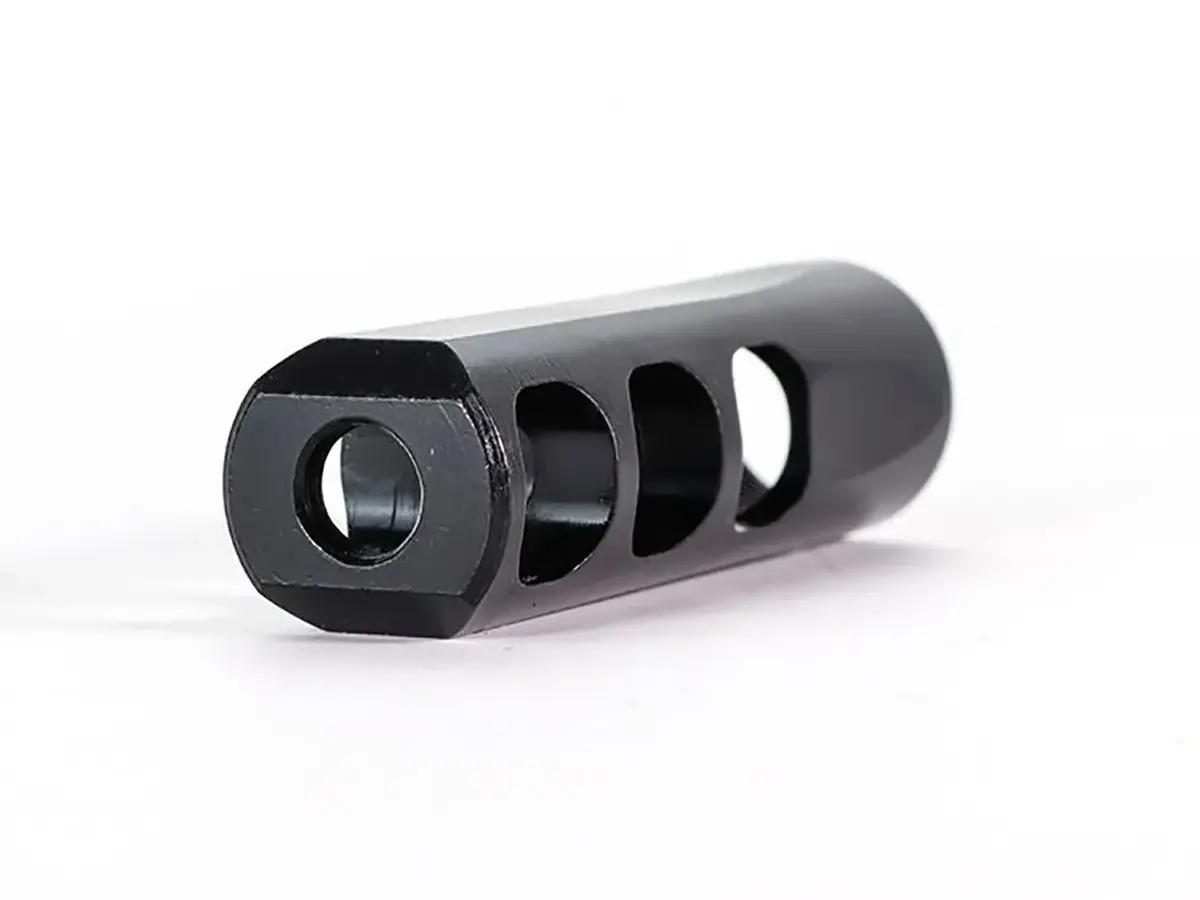 SLIM 5.56 NATO 3-Port Muzzle Brake .620 1/2"-28 Threads BLK - photo 4