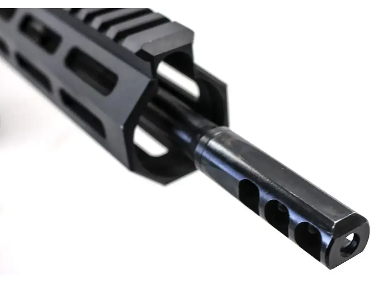 SLIM 5.56 NATO 3-Port Muzzle Brake .620 1/2"-28 Threads BLK - photo 6
